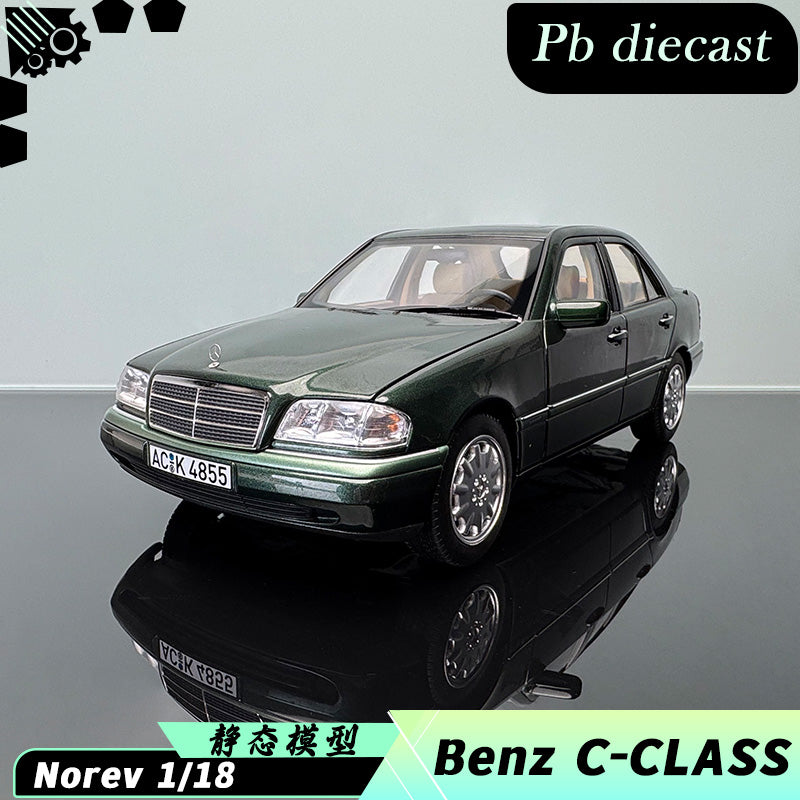norev Mercedes-Benz C-Class 1997 Wagon Diecast Model – 1:18 Scale Fully Open Collectible