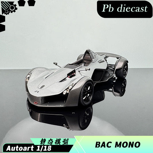 BAC MONO Racing Car Diecast – 1:18 Scale Collectible (Translucent Box)