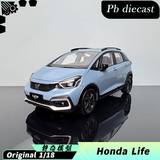 Honda LIFE Diecast Model – 1:18 Scale Interactive Collectible (Blue)