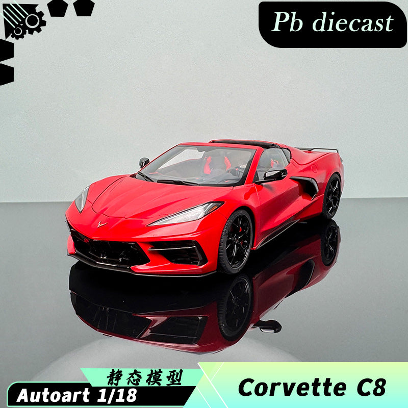 AutoArt Chevrolet Corvette C8 1:18 Scale Diecast Model – Interactive Collectible