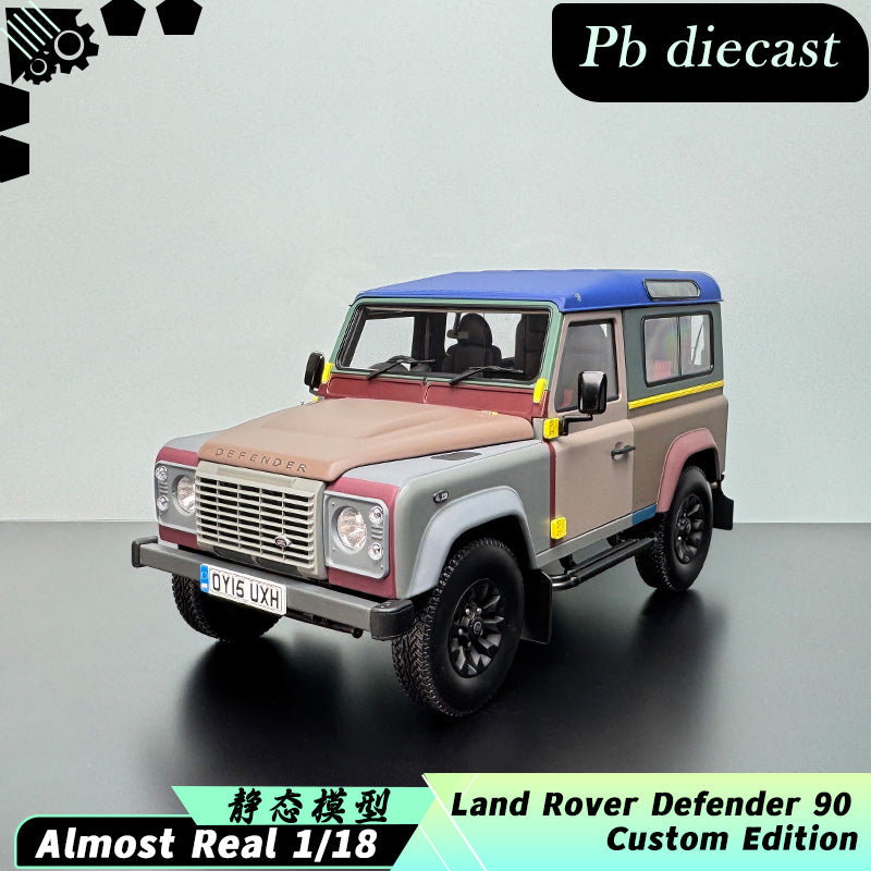 Almost Real Land Rover Defender 90 Paul Smith Custom Edition 1:18 Diecast Model