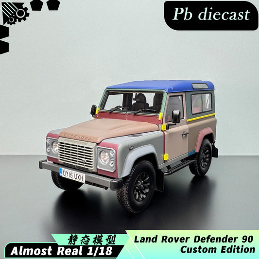 Almost Real Land Rover Defender 90 Paul Smith Custom Edition 1:18 Diecast Model
