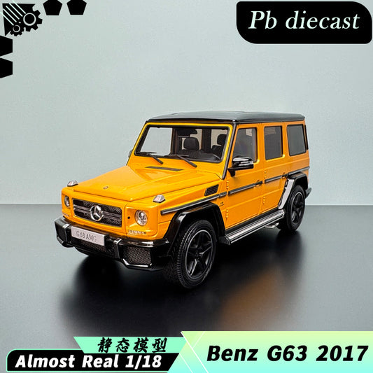 AR Mercedes‑Benz G63 AMG 2017 1:18 Scale Diecast Model – Interactive Yellow Edition