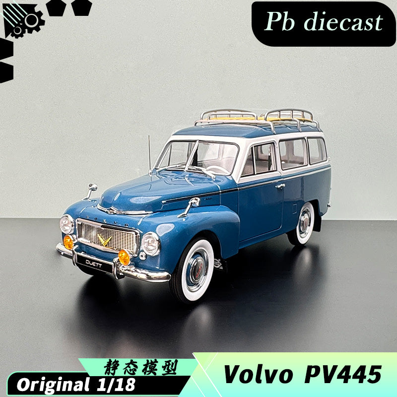 1939 Volvo PV445 Duett 1:18 Scale Diecast Model – Classic Blue Estate