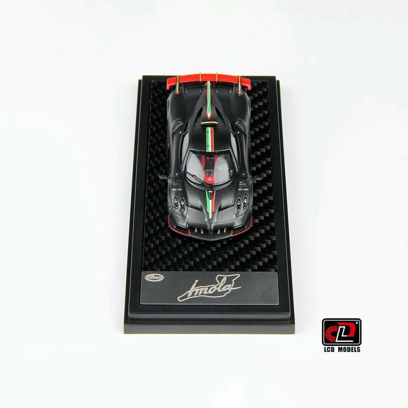 Pre-sale LCD 1:64 Pagani Imola – Matte Black Carbon | Alloy Model Car