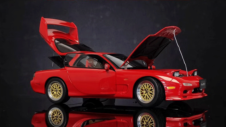 Mazda RX-7 (FD) – 1:18 Diecast Alloy Model by AUTOart (Full Opening Version with Transparent Display Box)(75969)(75968)