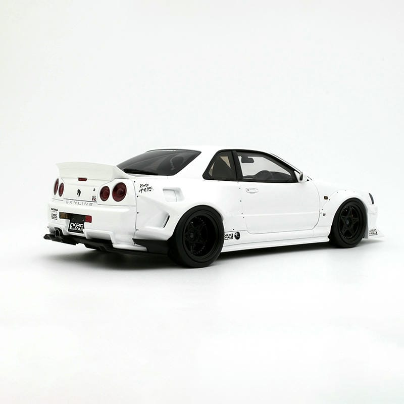 OTTO 1:18 Nissan Skyline GT-R (BNR34) Pearl White QX1 2019