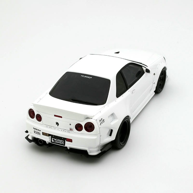 OTTO 1:18 Nissan Skyline GT-R (BNR34) Pearl White QX1 2019