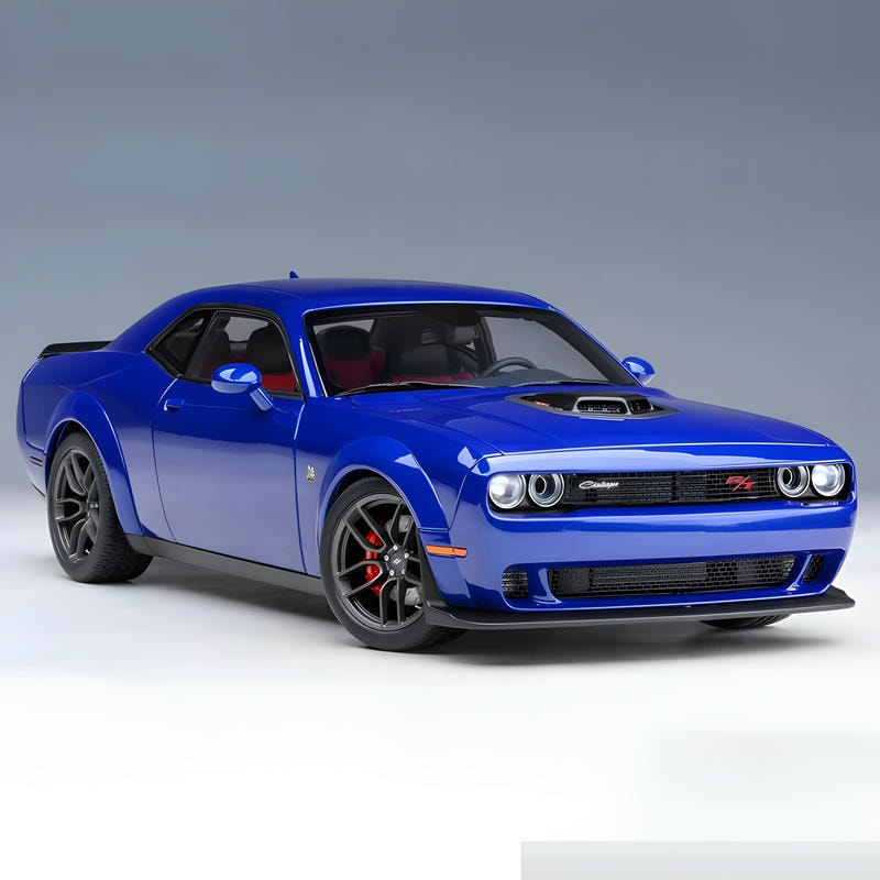 Autoart 1/18 Dodge Challenger R/T wide body Blue diecast car model