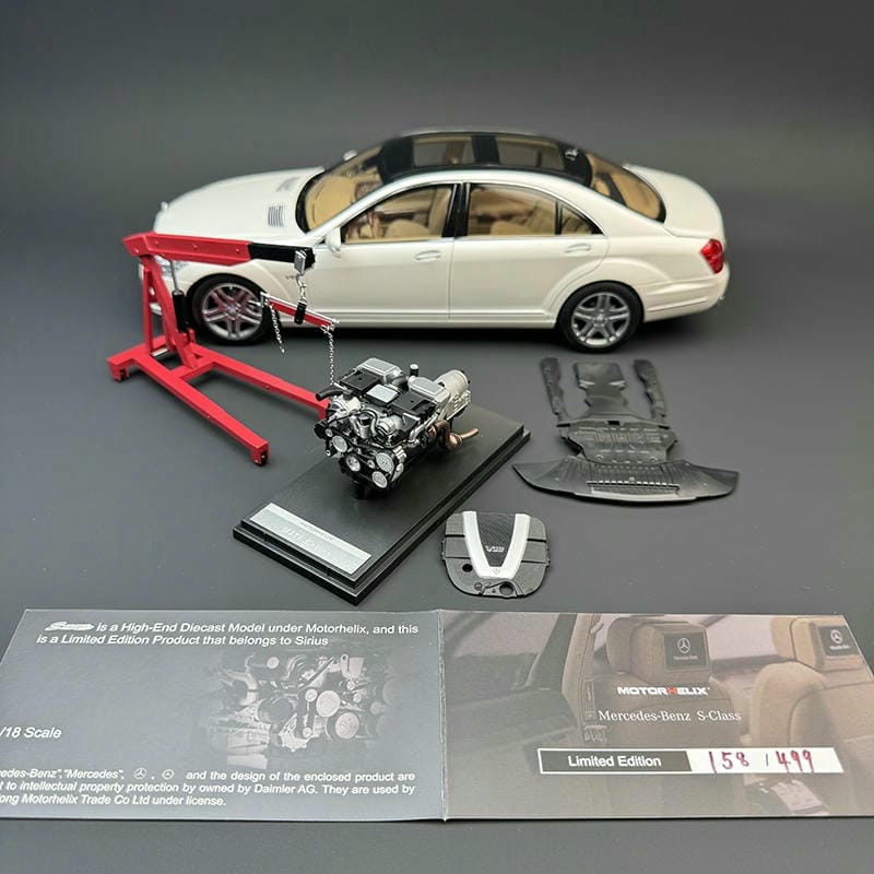 MH 1:18 Scale Mercedes-Benz S600L W221 Diecast Model Car