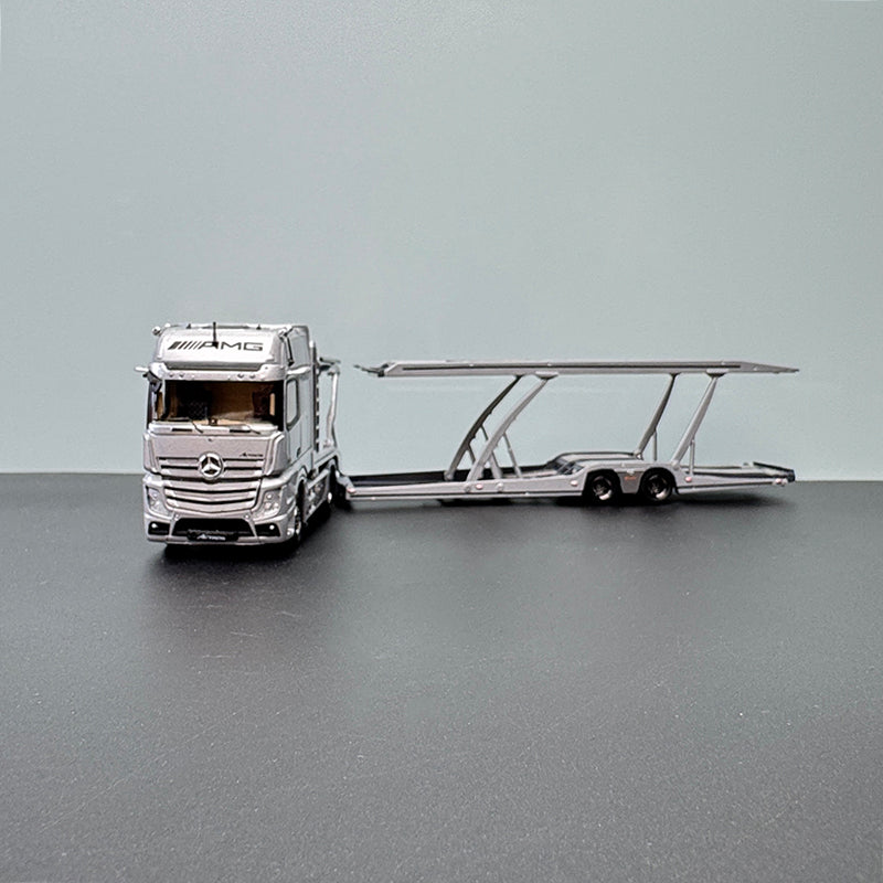 GCD 1:64 Mercedes-Benz Actors Double-Decker Transporter – Modular Collector’s Hauler (Compatible with Multiple Brands)