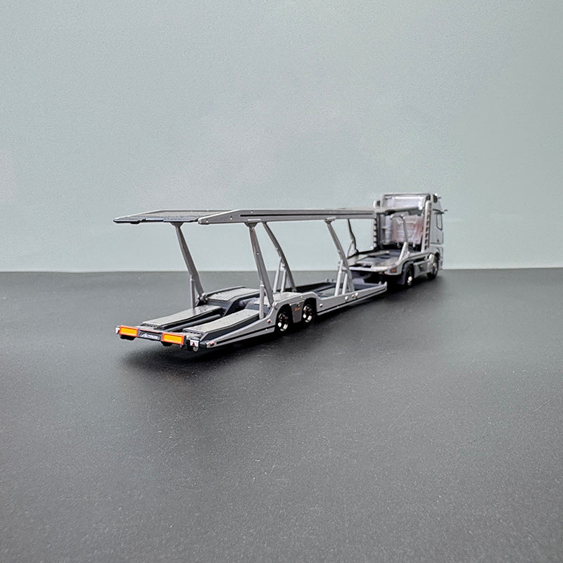 GCD 1:64 Mercedes-Benz Actors Double-Decker Transporter – Modular Collector’s Hauler (Compatible with Multiple Brands)