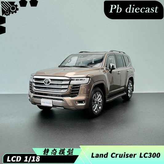 LCD 1:18 Toyota Land Cruiser LC300 ZX Gold Alloy Diecast Model Car