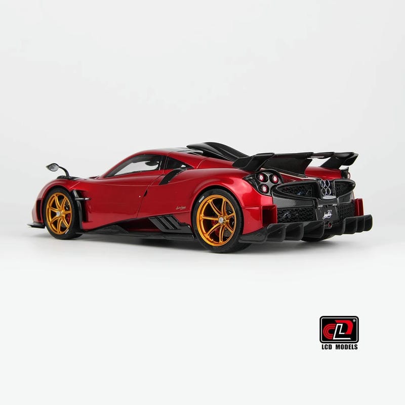 Pre-sale LCD 1:18 Pagani Imola Diecast Alloy Model Car-silver-red