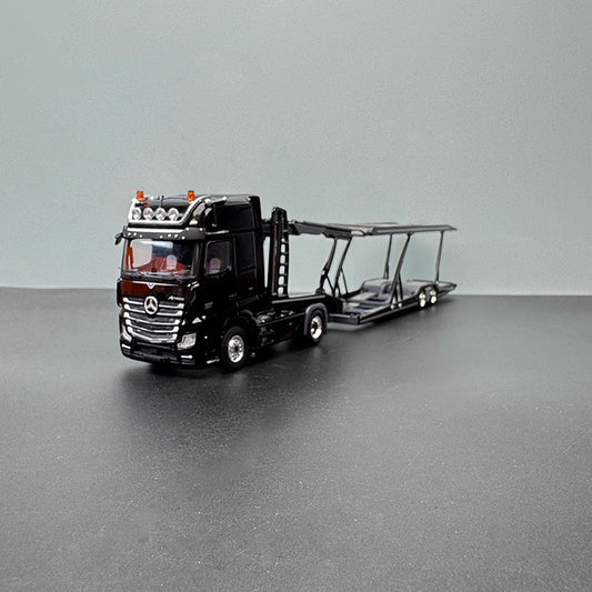 GCD 1:64 Mercedes-Benz Actors Double-Decker Transporter – Modular Collector’s Hauler (Compatible with Multiple Brands)