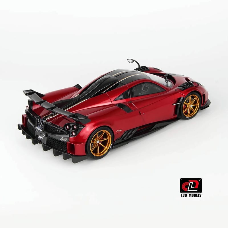 Pre-sale LCD 1:18 Pagani Imola Diecast Alloy Model Car-silver-red