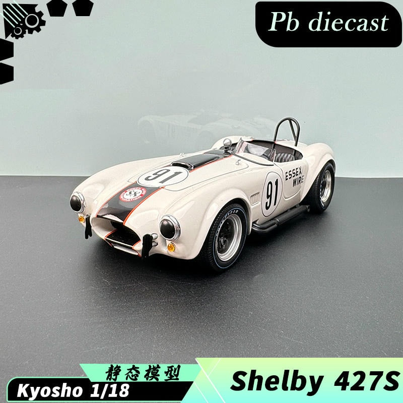 1:18 Shelby Cobra 427 S/C Diecast Model – White No. 91 Collector’s Edition