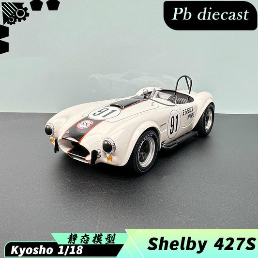 1:18 Shelby Cobra 427 S/C Diecast Model – White No. 91 Collector’s Edition