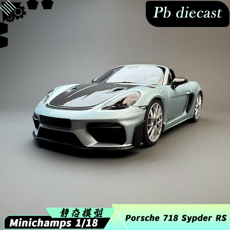 Minichamps 1:18 Porsche 718 Spyder RS Diecast Car – YX car model