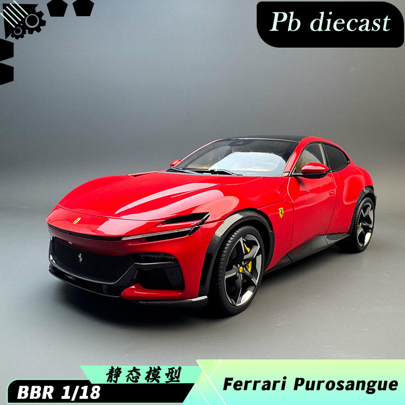 BBR 1:18 Ferrari Purosangue Red Alloy Diecast Model – YX car model