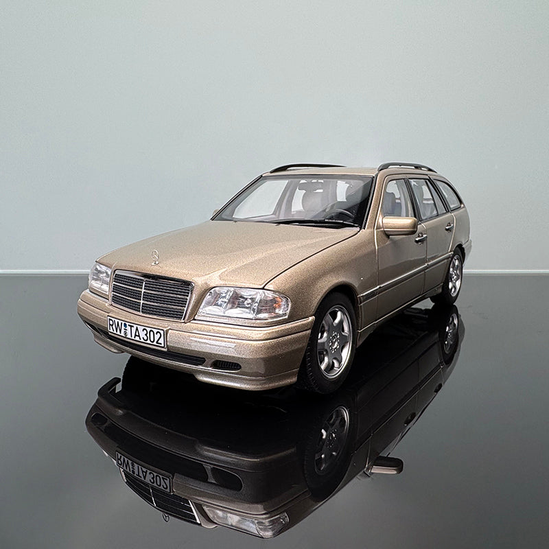Norev 1997 Benz C36 AMG W202 1:18 Diecast Model– Champagne Silver (183388)