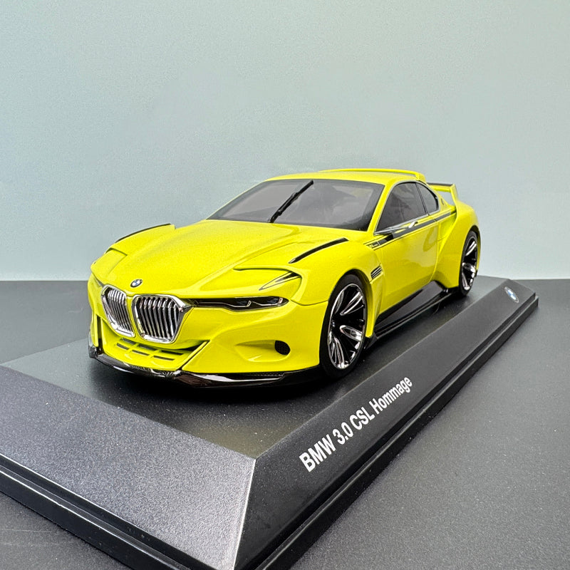 1:18 BMW 3.0 CSL Hommage (Yellow) Diecast Alloy Model – Hommage Collection