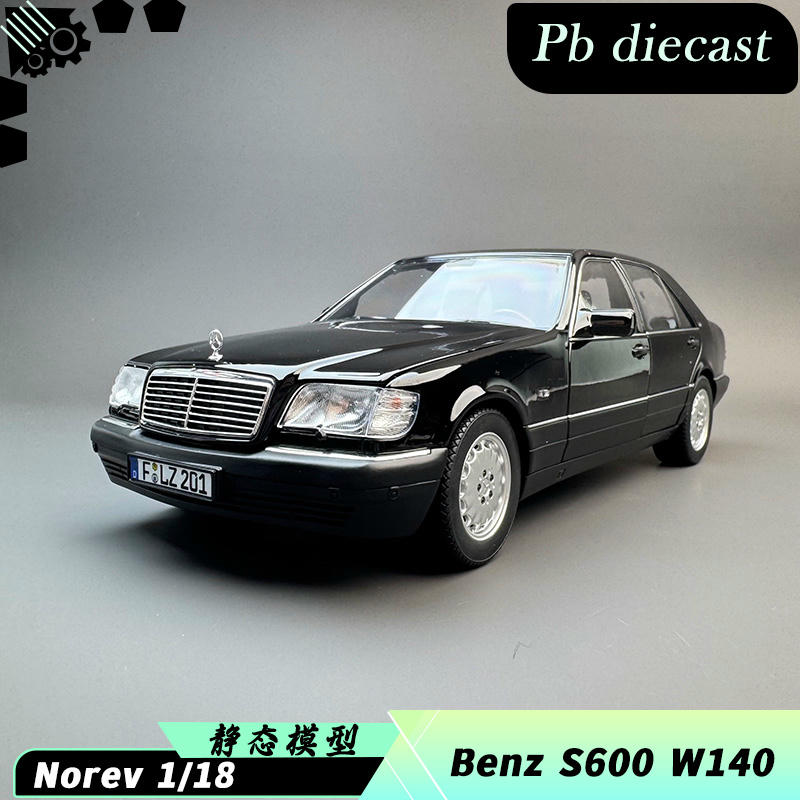 Norev 1:18 Mercedes-Benz S600 W140 Diecast Car – YX car model
