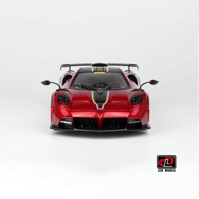 Pre-sale LCD 1:18 Pagani Imola Diecast Alloy Model Car-silver-red