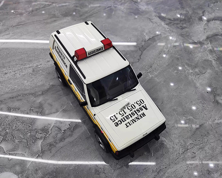 OTTO 1:18 Jeep Police Edition Resin Collectible Model Car