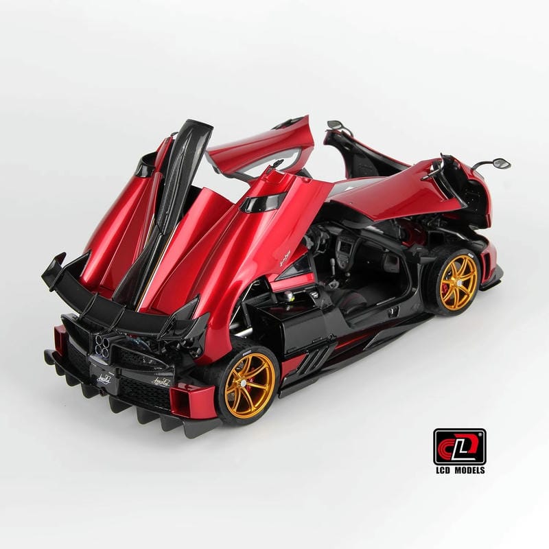 Pre-sale LCD 1:18 Pagani Imola Diecast Alloy Model Car-silver-red