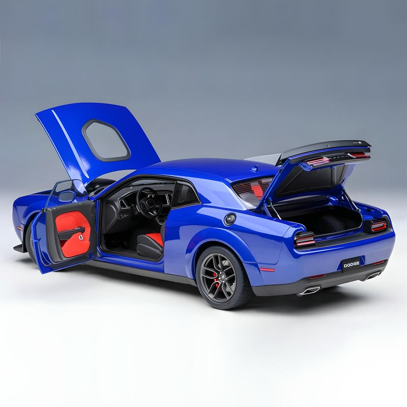 Autoart 1/18 Dodge Challenger R/T wide body Blue diecast car model