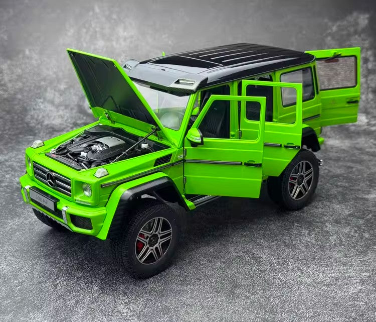 Mercedes-Benz G500 4×4² (2016) – 1:18 Scale Model by AUTOart (Full Open, High-Clearance Off-Road Icon)