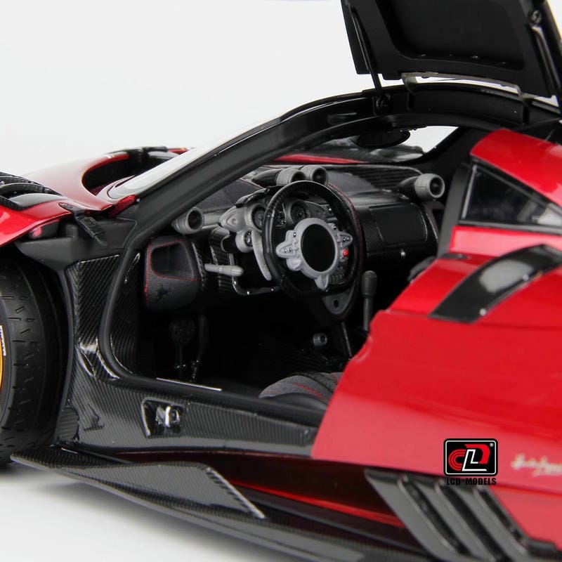Pre-sale LCD 1:18 Pagani Imola Diecast Alloy Model Car-silver-red