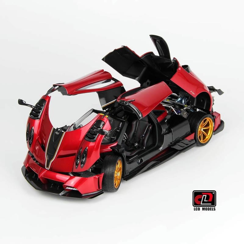 Pre-sale LCD 1:18 Pagani Imola Diecast Alloy Model Car-silver-red