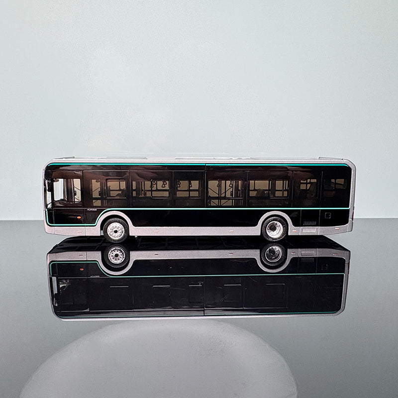 Original Yutong Bus Model U12 – 1:42 Diecast Collectible (Black & Silver)