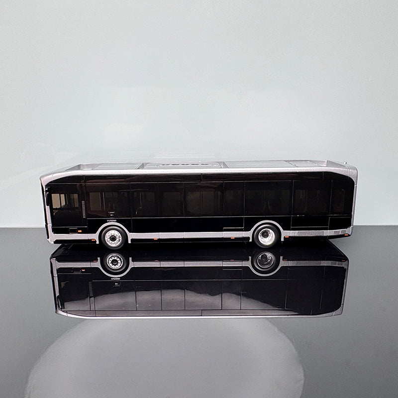 Original Yutong Bus Model U12 – 1:42 Diecast Collectible (Black & Silver)