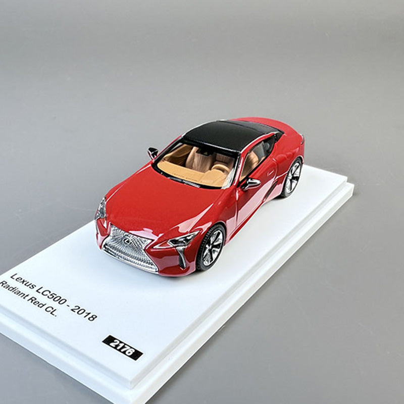 2018 Lexus LC500 1:64 Diecast Model Car by ALOMSTREAL – Red