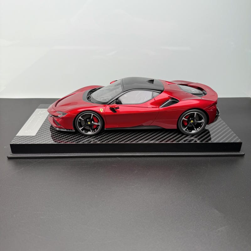 Vehicle Art 1:18 SF90 Resin Model – Limited Edition Prancing Horse Masterpiece(Metallic Red)