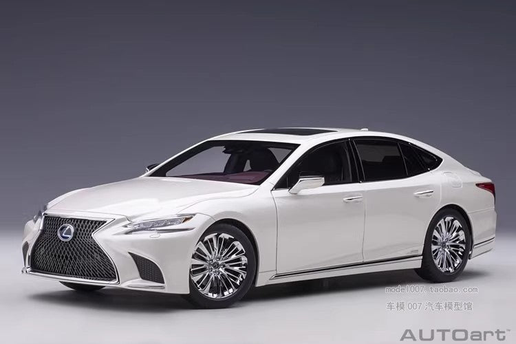 AUTOart Lexus LS500 – 1:18 Scale Model (Black, White, – Premium Executive Sedan Replica)(78868)(78866)