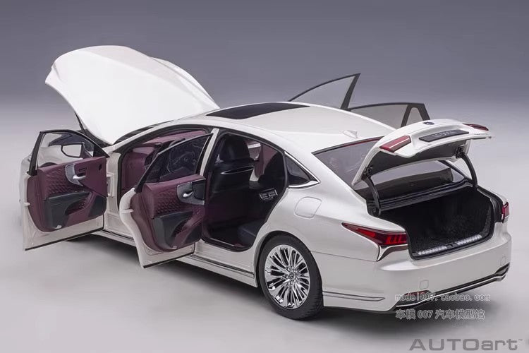 AUTOart Lexus LS500 – 1:18 Scale Model (Black, White, – Premium Executive Sedan Replica)(78868)(78866)