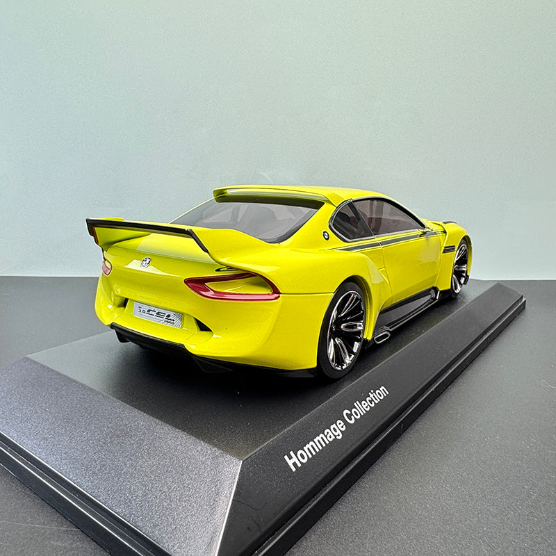 1:18 BMW 3.0 CSL Hommage (Yellow) Diecast Alloy Model – Hommage Collection