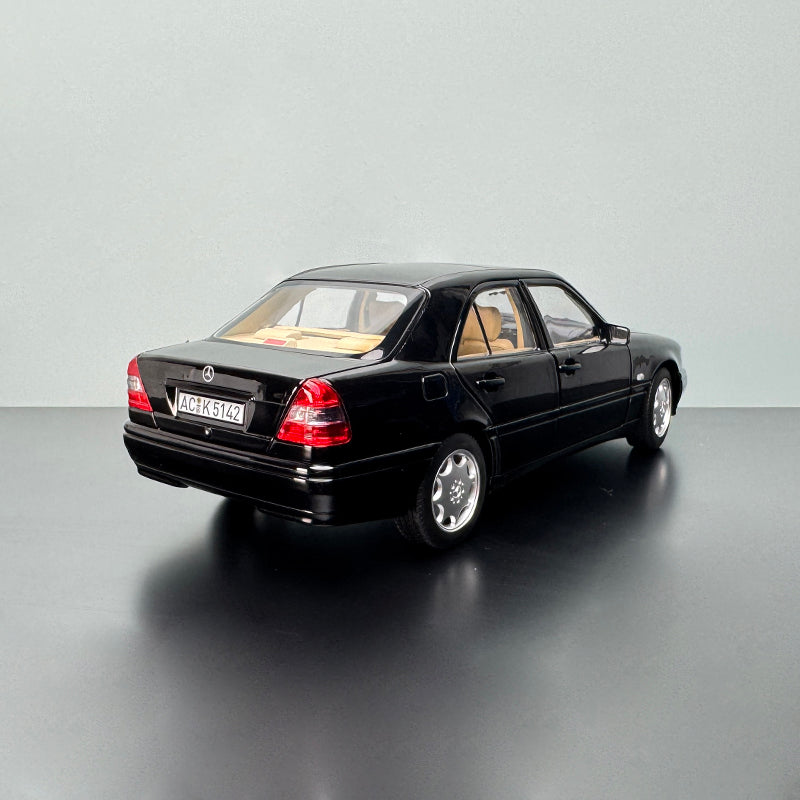 Mercedes-Benz C-Class 1993 1:18 Full-Open Die-Cast Model by Norev (Black)