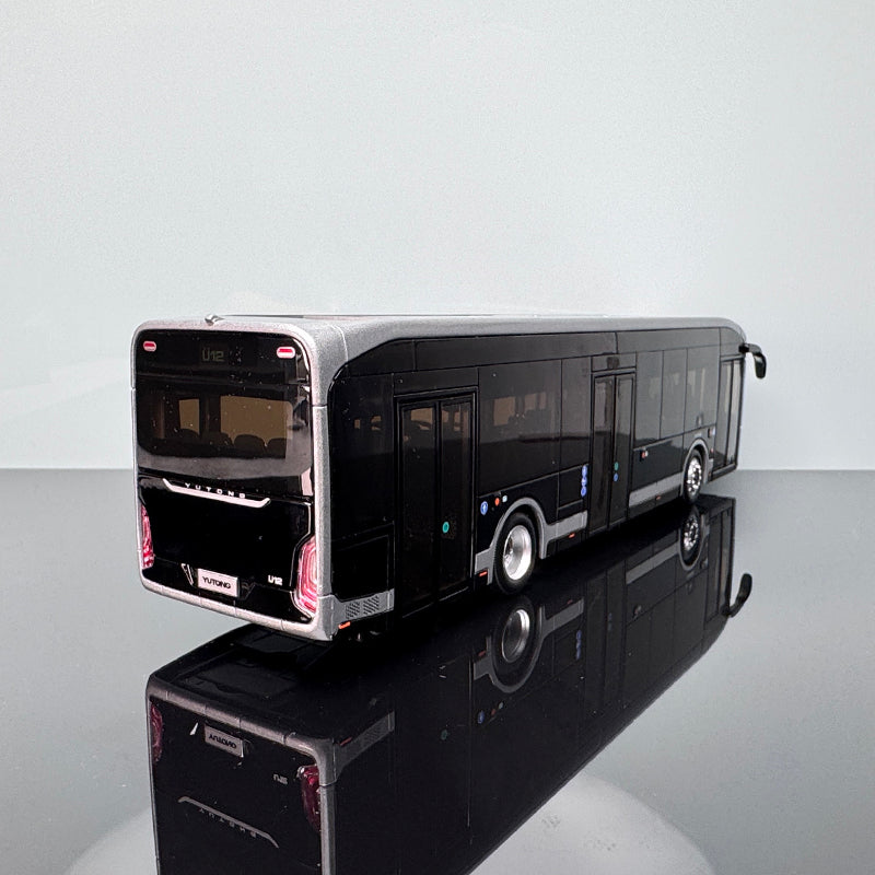 Original Yutong Bus Model U12 – 1:42 Diecast Collectible (Black & Silver)