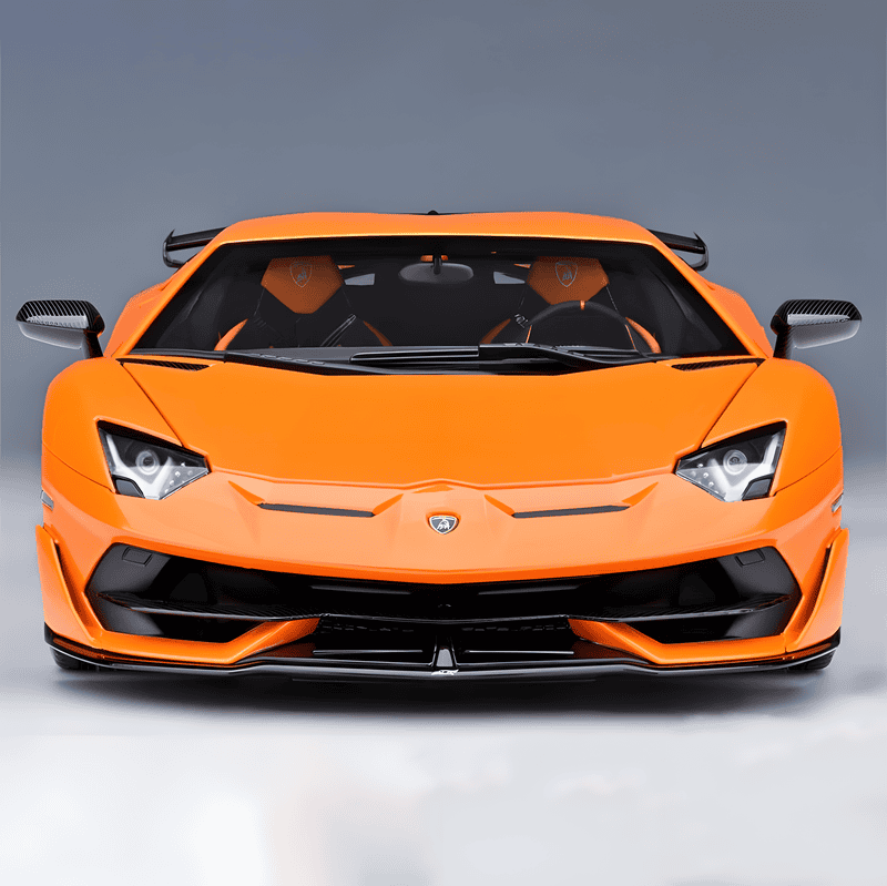 AutoArt Lamborghini Aventador SVJ 1:18 Scale Diecast Model – Diecast Supercar Collection(Orange)
