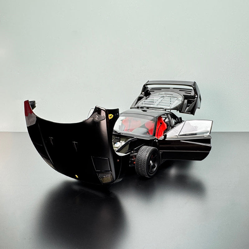 Kyosho 1:18 Ferrari F40 Black Diecast Model – Fully Opening Supercar collection