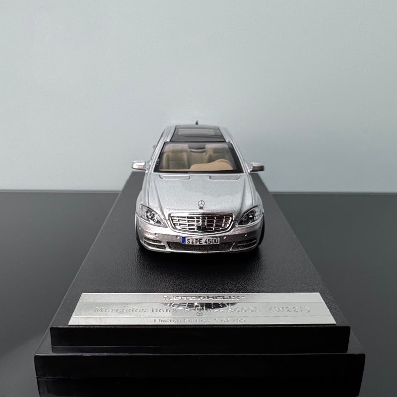 MotorHelix MH Mercedes-Benz S600L W221 1:64 Diecast Model – Multi-Color Luxury Collectible