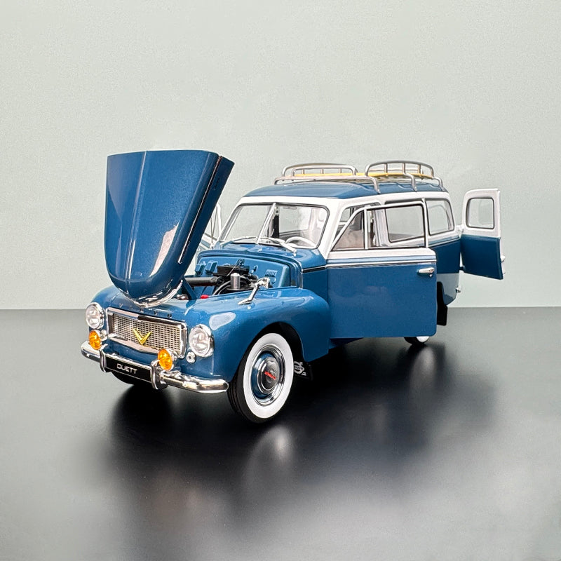 1939 Volvo PV445 Duett 1:18 Scale Diecast Model – Classic Blue Estate