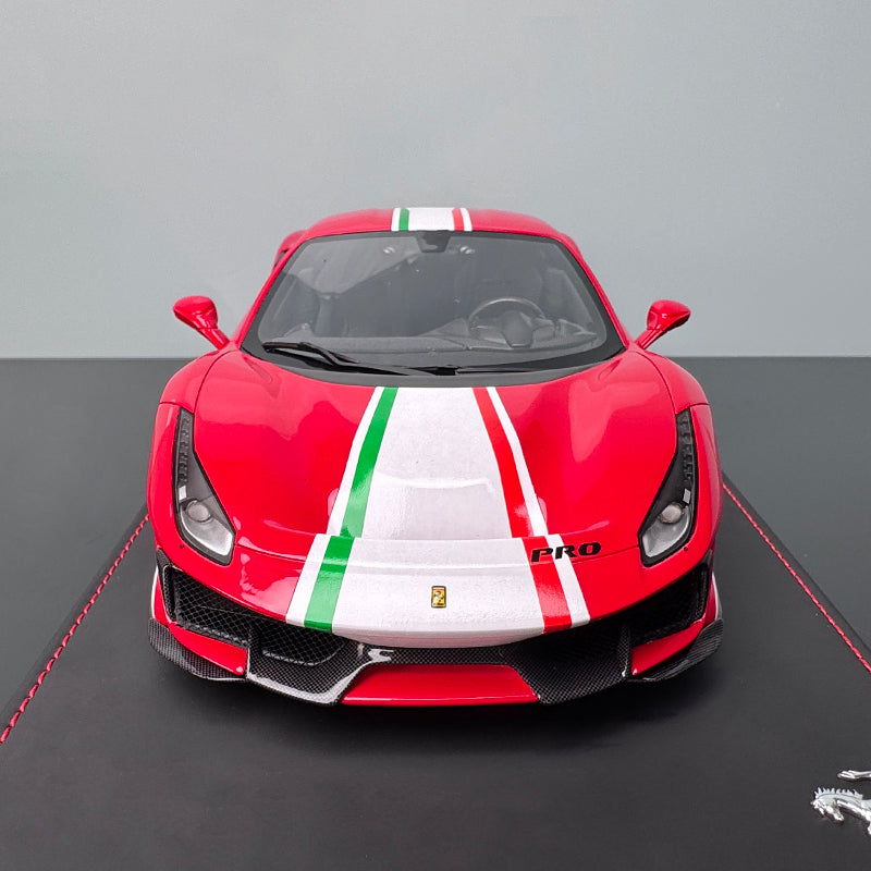 Ferrari 488 Pista Diecast Model – BBR 1:18 Limited Edition (Red No. 51)