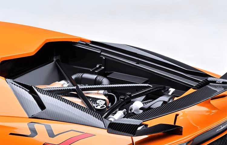 AutoArt Lamborghini Aventador SVJ 1:18 Scale Diecast Model – Diecast Supercar Collection(Orange)