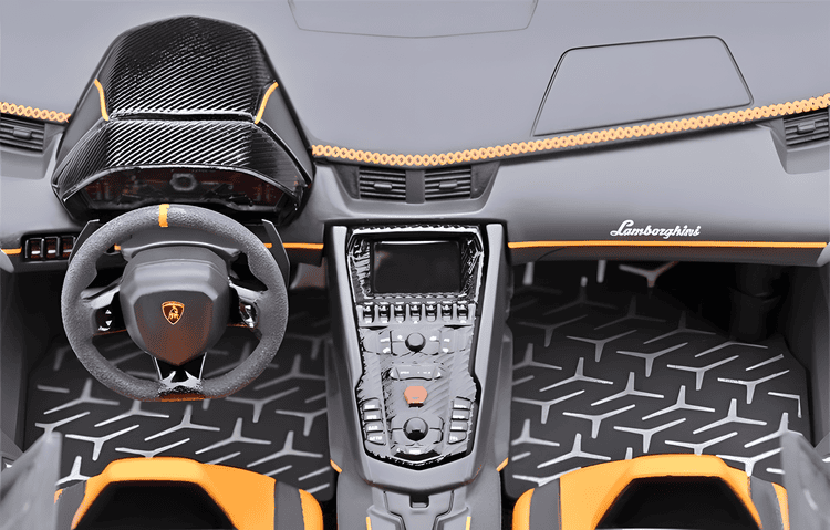 AutoArt Lamborghini Aventador SVJ 1:18 Scale Diecast Model – Diecast Supercar Collection(Orange)